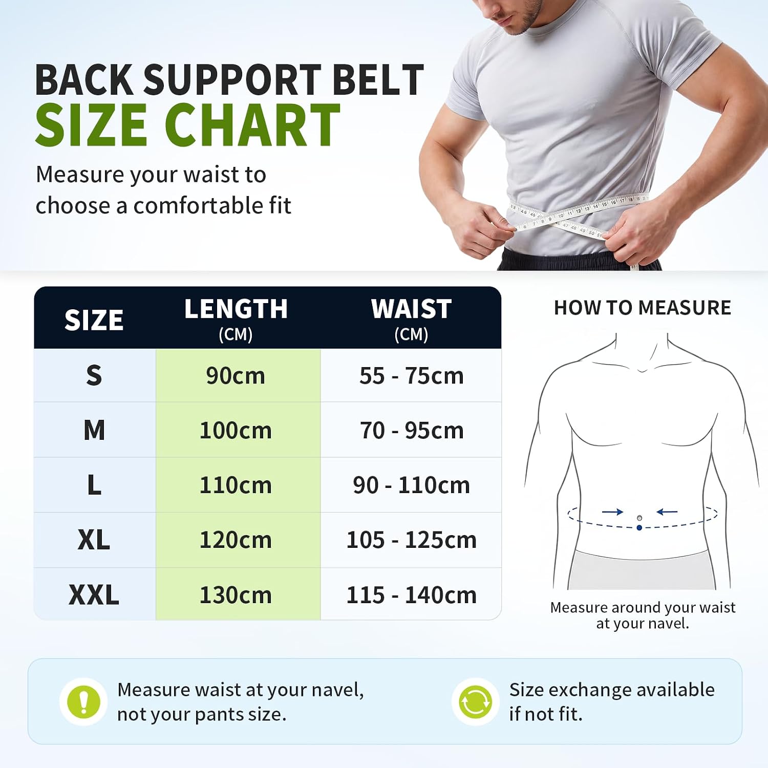 Detalle de CAMBIVO BS10 9-Stay Lumbar Support Belt with Adjustable Compression