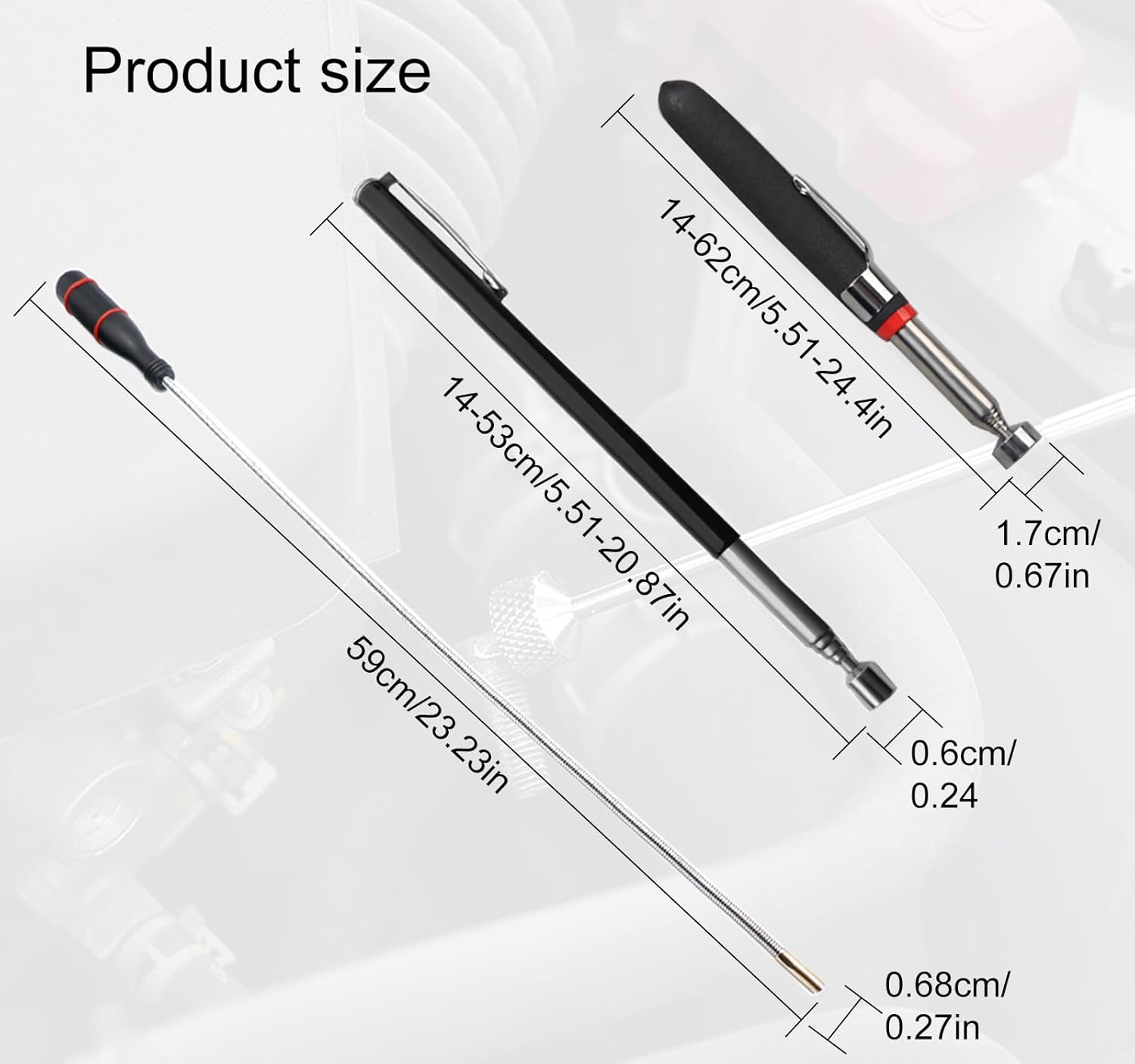 Thumbnail 1 de Magnetic pickup tool set