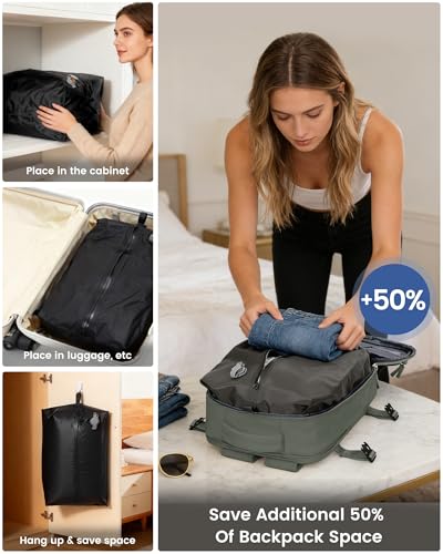 Thumbnail 8 de SZLX Mochila al Vacío con Bomba para equipaje de mano 40x30x20 cm – compatible Ryanair y más