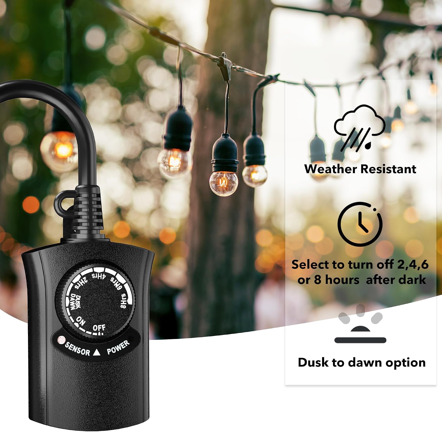 Detalle de HBN Outdoor Light Timer 15A
