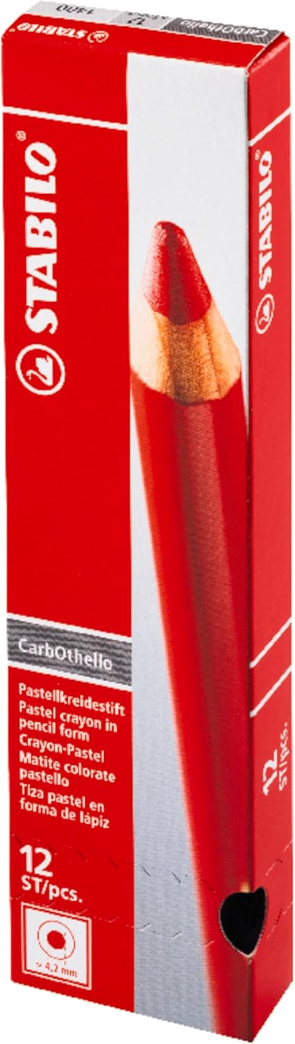 Thumbnail 6 de STABILO CarbOthello Pastellkreidestift 12er Pack neutralschwarz