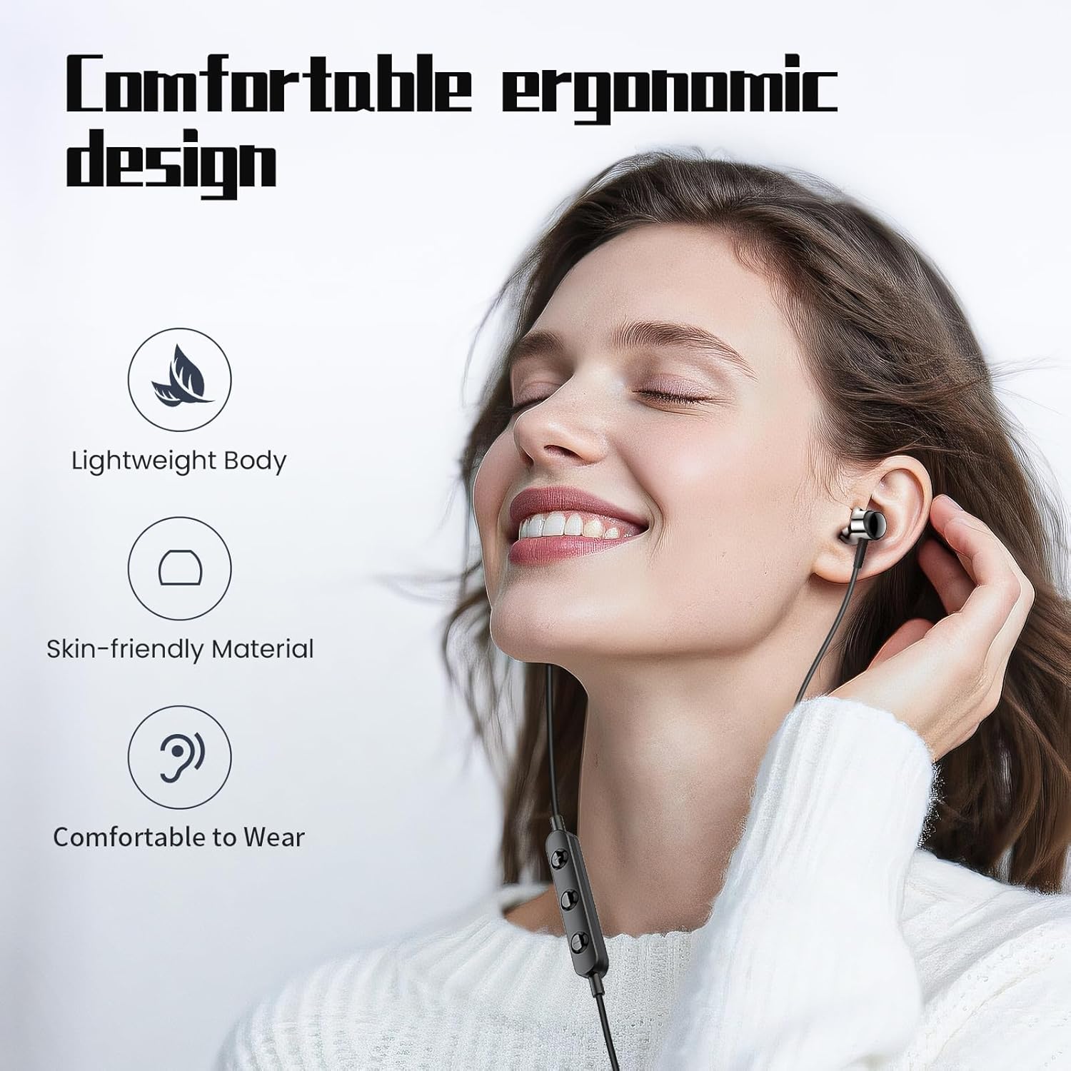 Thumbnail 4 de USB‑C Headphones with Mic for Samsung and iPhone: In‑Ear, Wired, Noise‑Canceling Earbuds