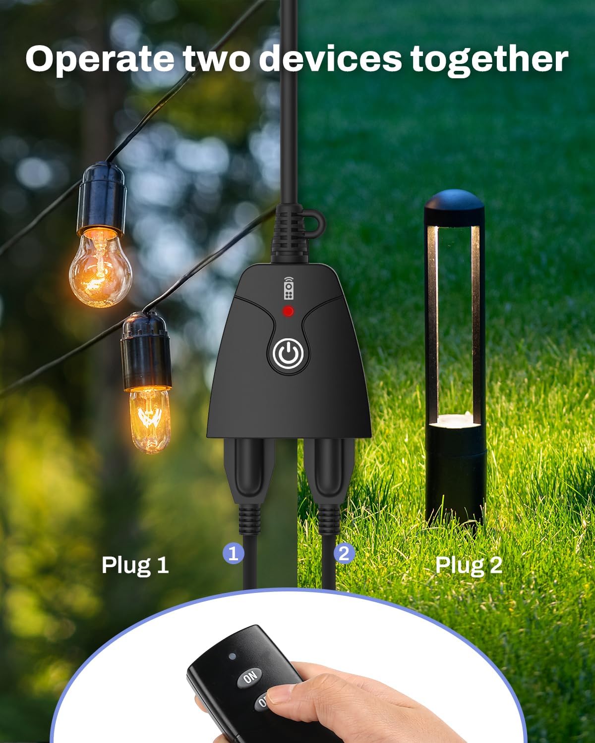 Thumbnail 5 de HBN U151R-1-1 Wireless Remote Outlet, Dual Plugs, 100-Foot Range