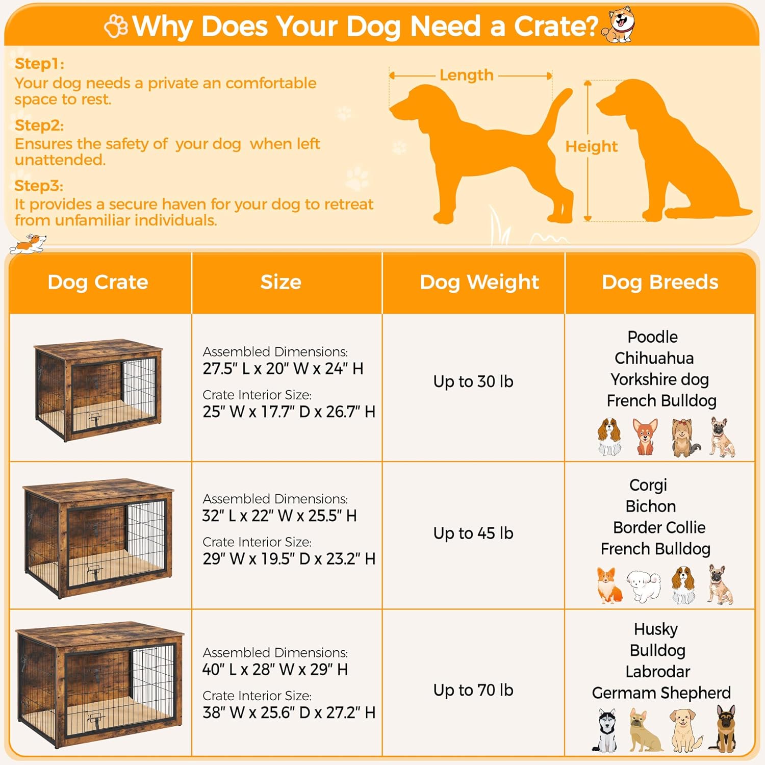 Thumbnail 3 de Yaheetech Dog Crate End Table