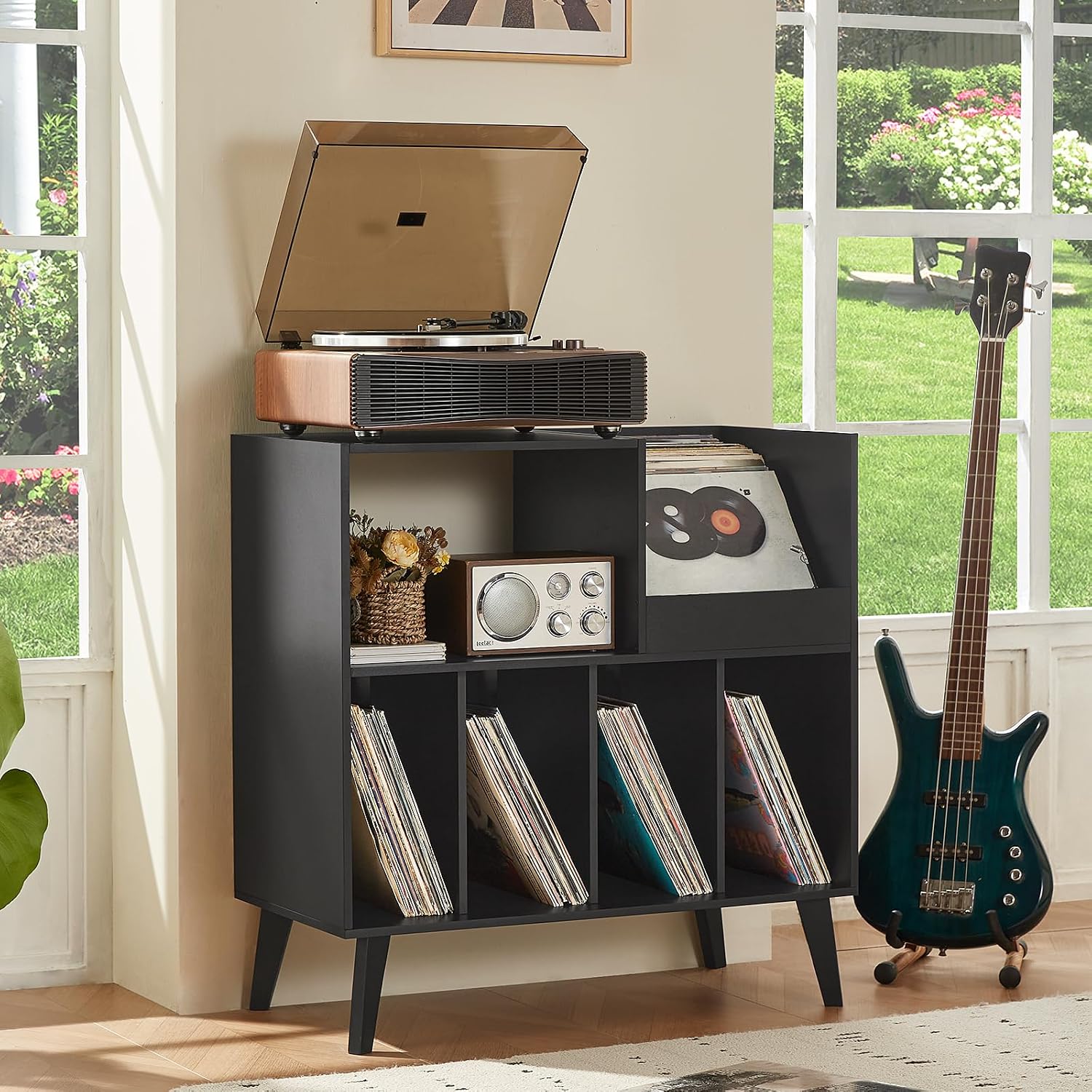 Detalle 2 de Large Record Stand with Storage 300 📀