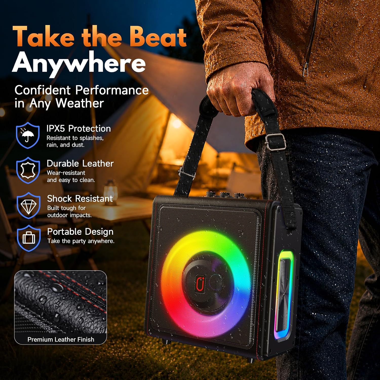 Thumbnail 3 de PPMIC MS75 Karaoke Machine for Adults with 2 Wireless Microphones