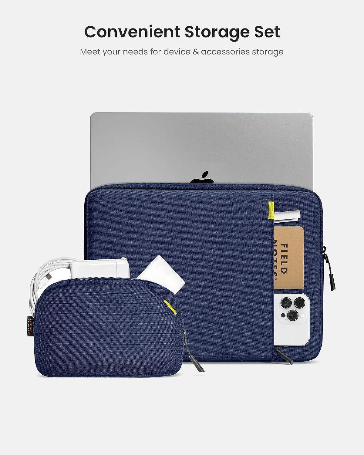 Thumbnail 5 de tomtoc 360 Protective Laptop Sleeve Set for 15-inch MacBook Air M5/A3448 (2026) and 15-inch MacBook Pro/Surface Laptop