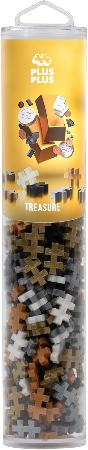 Detalle 2 de Plus-Plus 4319 Treasure – klocki konstrukcyjne, 240 elementów, metaliczne kolory