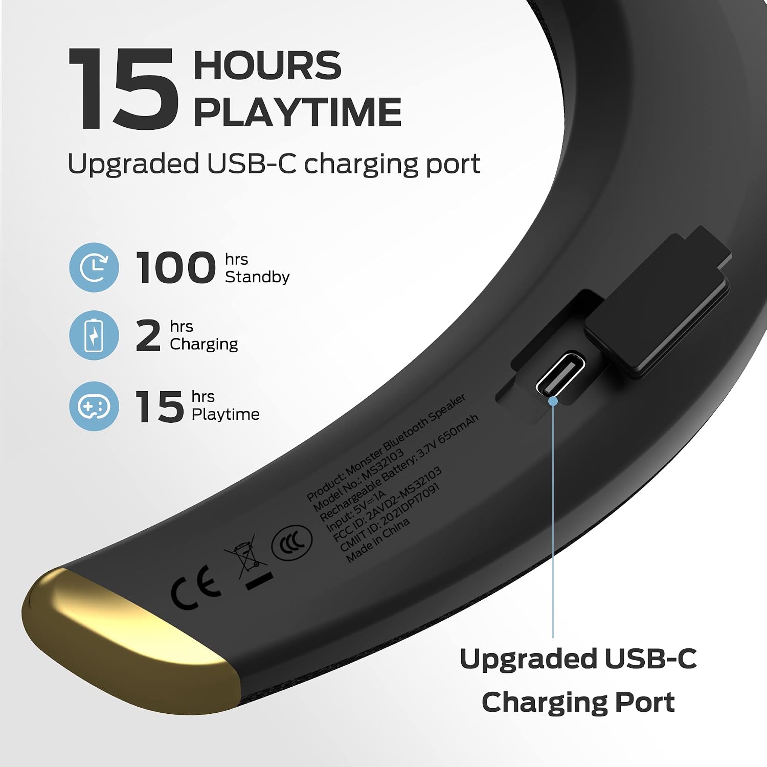 Detalle 2 de Monster Boomerang Petite Neckband 15H Playtime