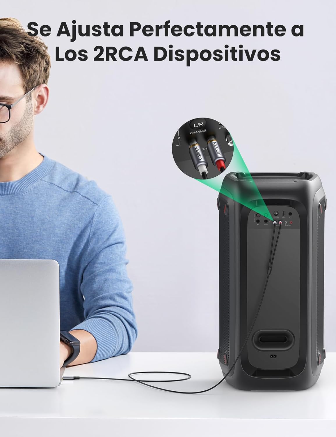 Thumbnail 3 de UGREEN Cable USB-C a RCA HiFi Audio para TV y Consolas 🎵