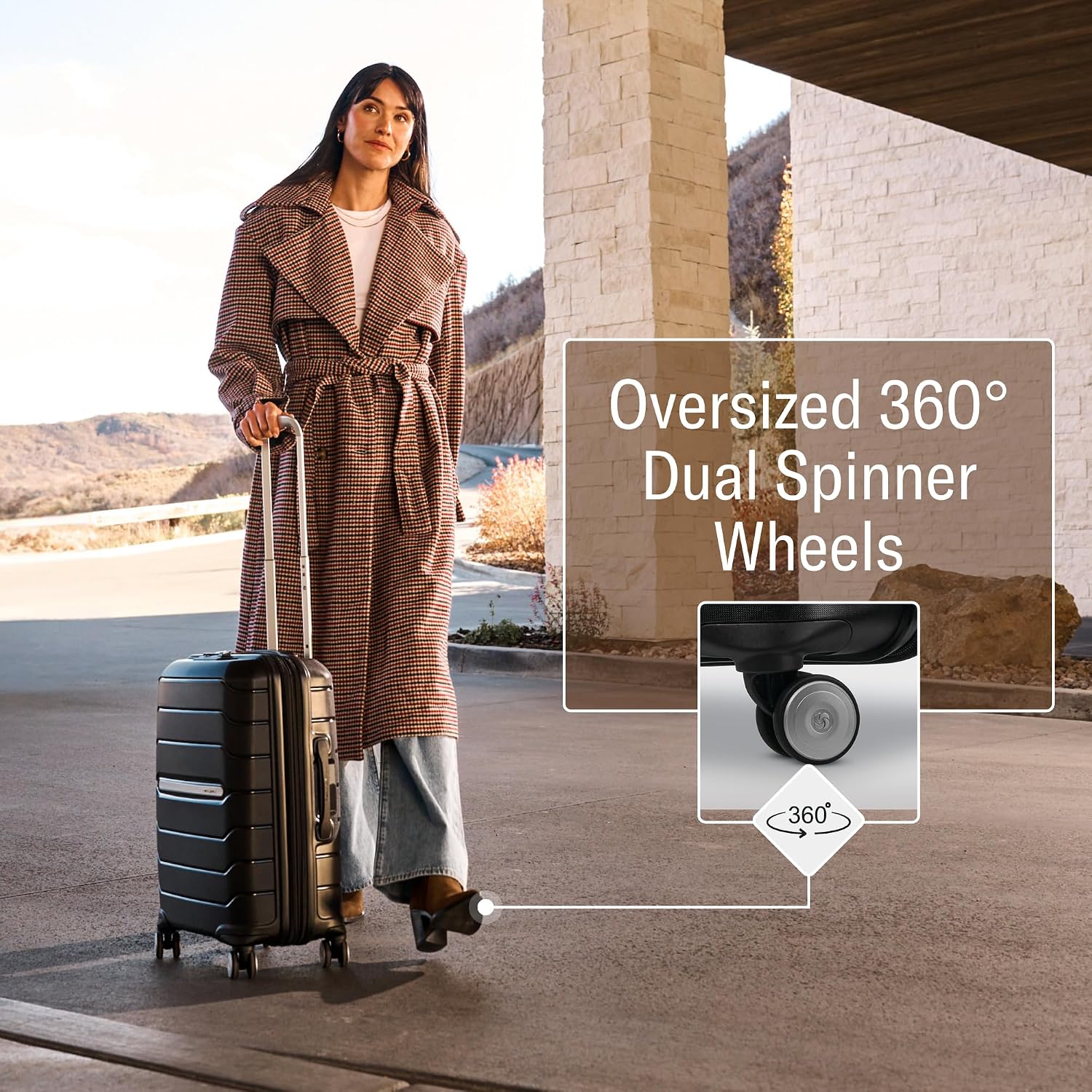 Detalle de Samsonite Freeform Hardside Carry-On with Spinner Wheels