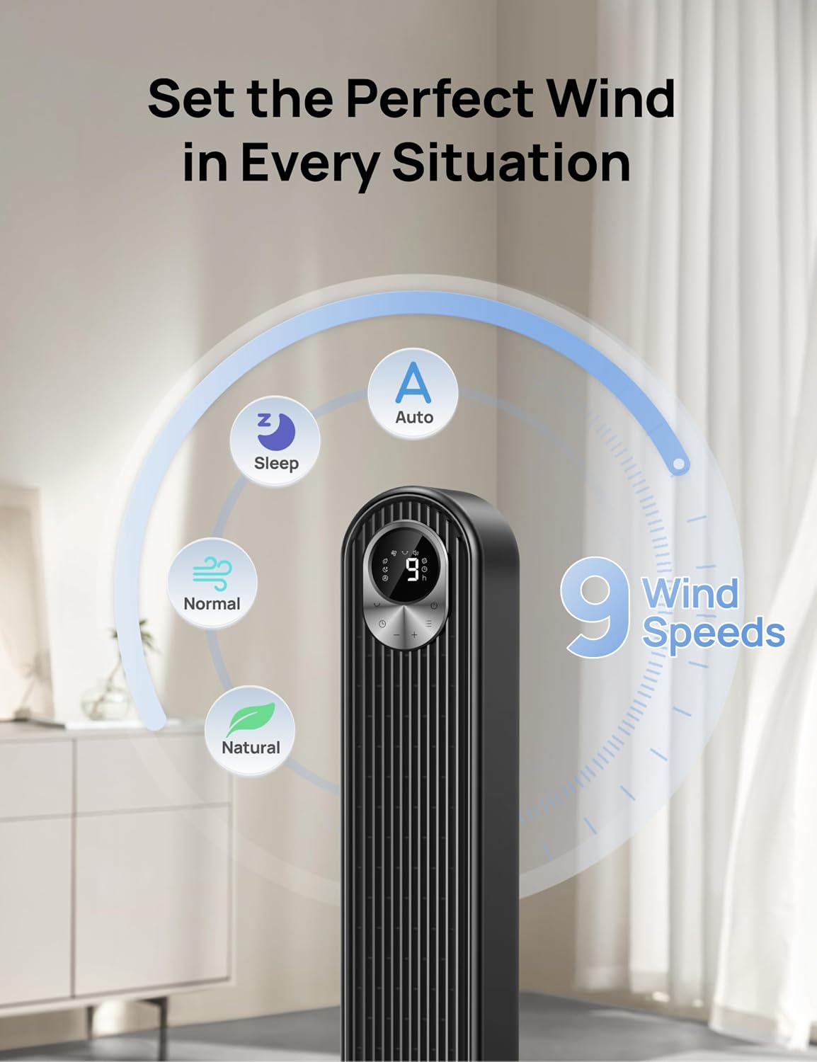 Thumbnail 4 de Dreo Tower Fan 42 Inch Quiet Oscillating Fan