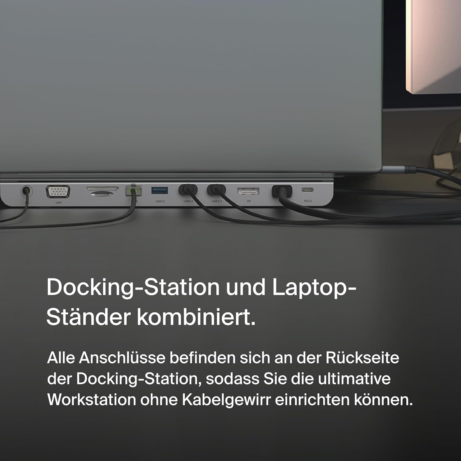 Thumbnail 4 de Belkin USB‑C‑Hub 11‑in‑1 MultiPort Adapter Dock mit 4K‑HDMI, DisplayPort, VGA und 100‑W‑Laden