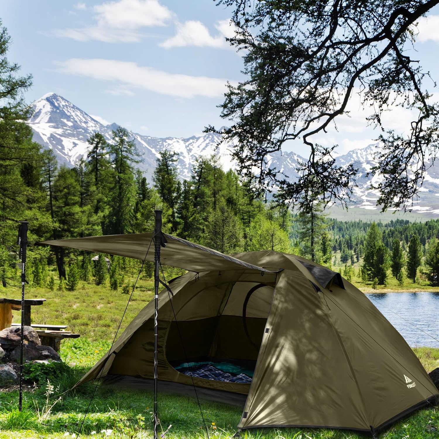 Thumbnail 5 de Forceatt 2-4 man tent with PU3000mm