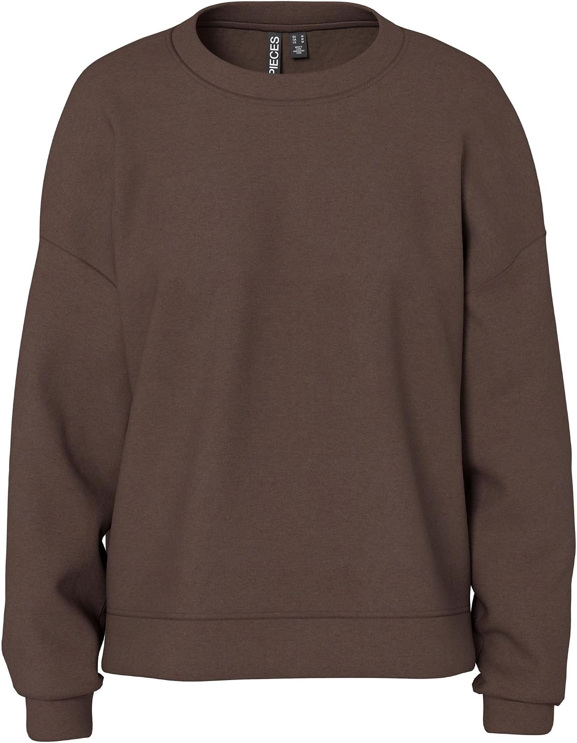 Detalle de Maillot de survêtement femme Pieces Pcchilli Ls Sweat Noos BC à col rond