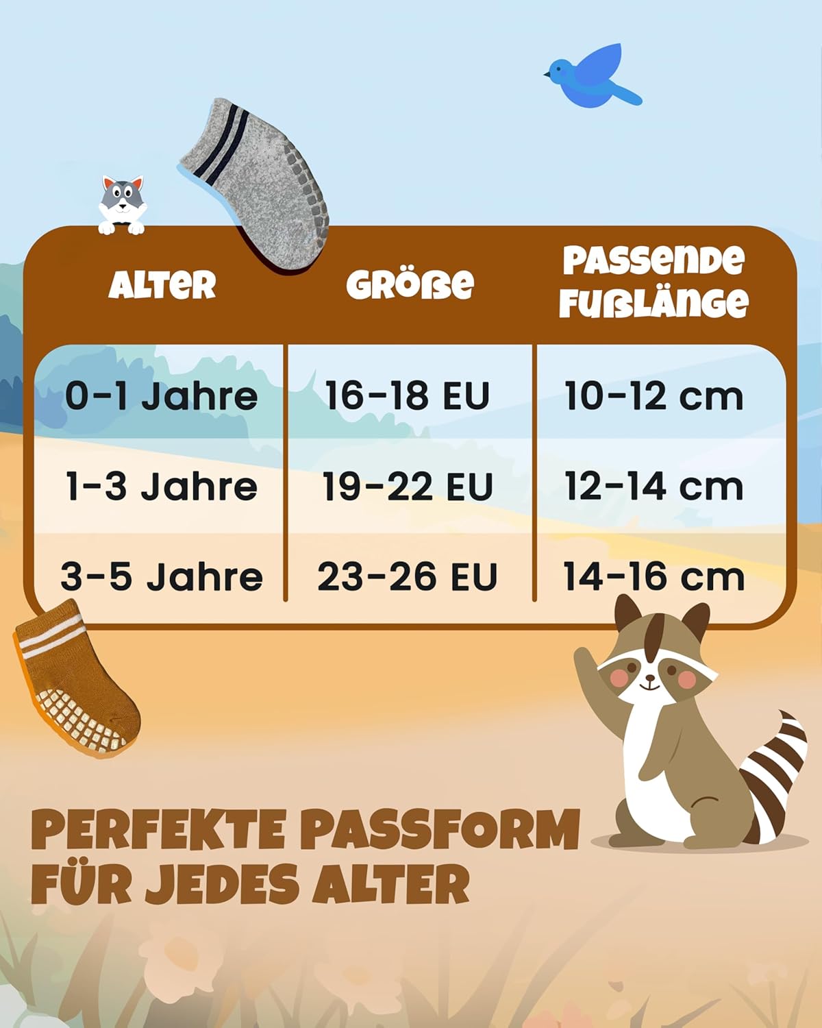 Thumbnail 6 de Kleinbär® Stoppersocken Kinder & Baby – ABS-Rutschsocken mit rutschfesten Noppen (0–12 Monate, 27–30)