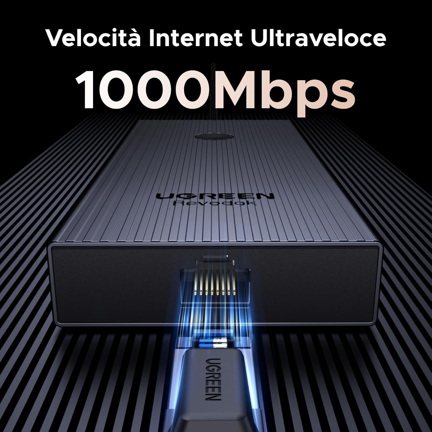 Thumbnail 5 de UGREEN Revodok Pro 1091 Hub USB-C 10Gbps con HDMI 4K 60Hz, Ethernet Gigabit, lettori SD/TF e Power Delivery 100W