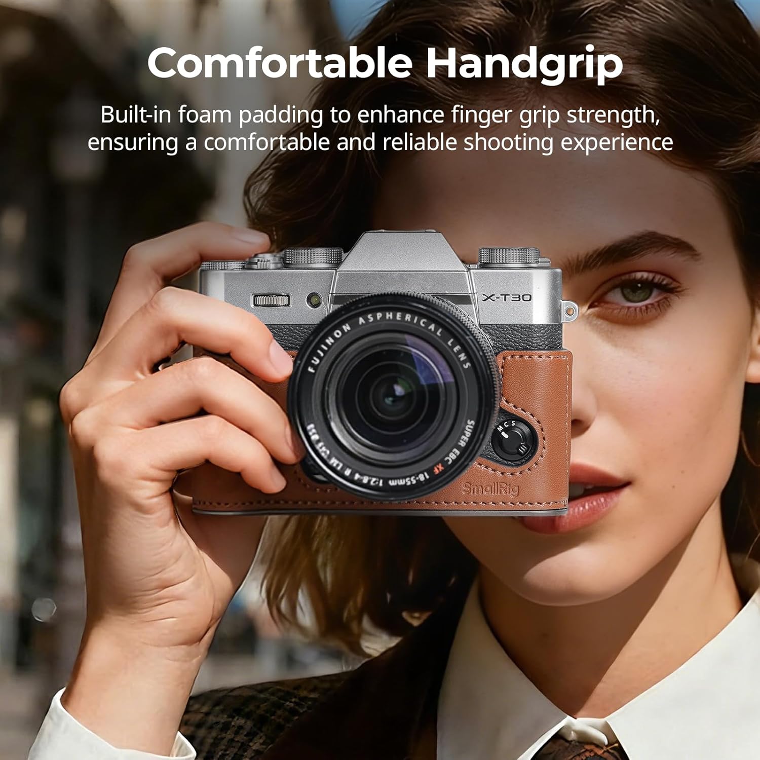 Detalle de SmallRig X-T30 III: Borsa semi-in pelle con tracolla per Fujifilm X-T30 / X-T30 II / X-T30 III