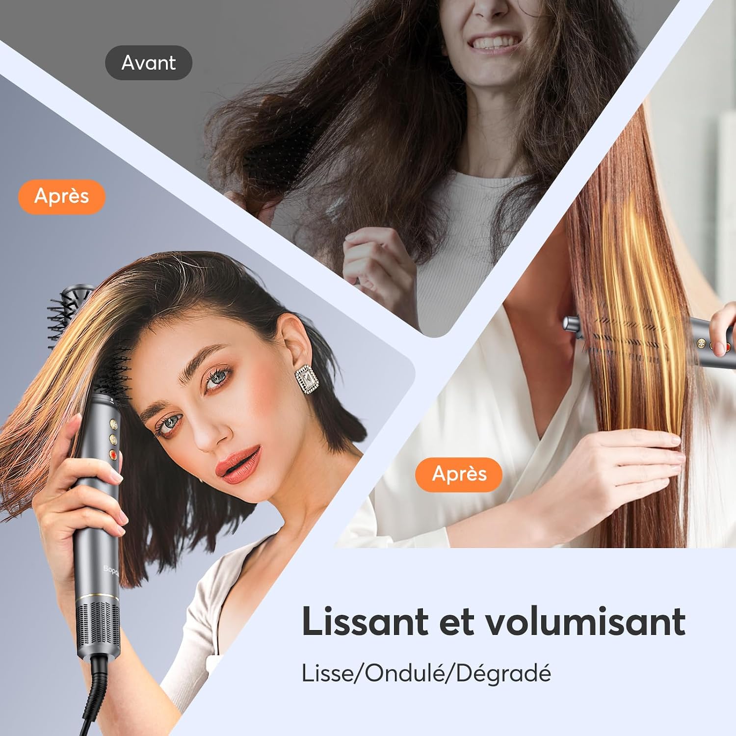 Thumbnail 6 de Bopcal Hair Styler 5 en 1 : sèche-cheveux pro, boucle automatique et lissage avec ions pour cheveux épanouis