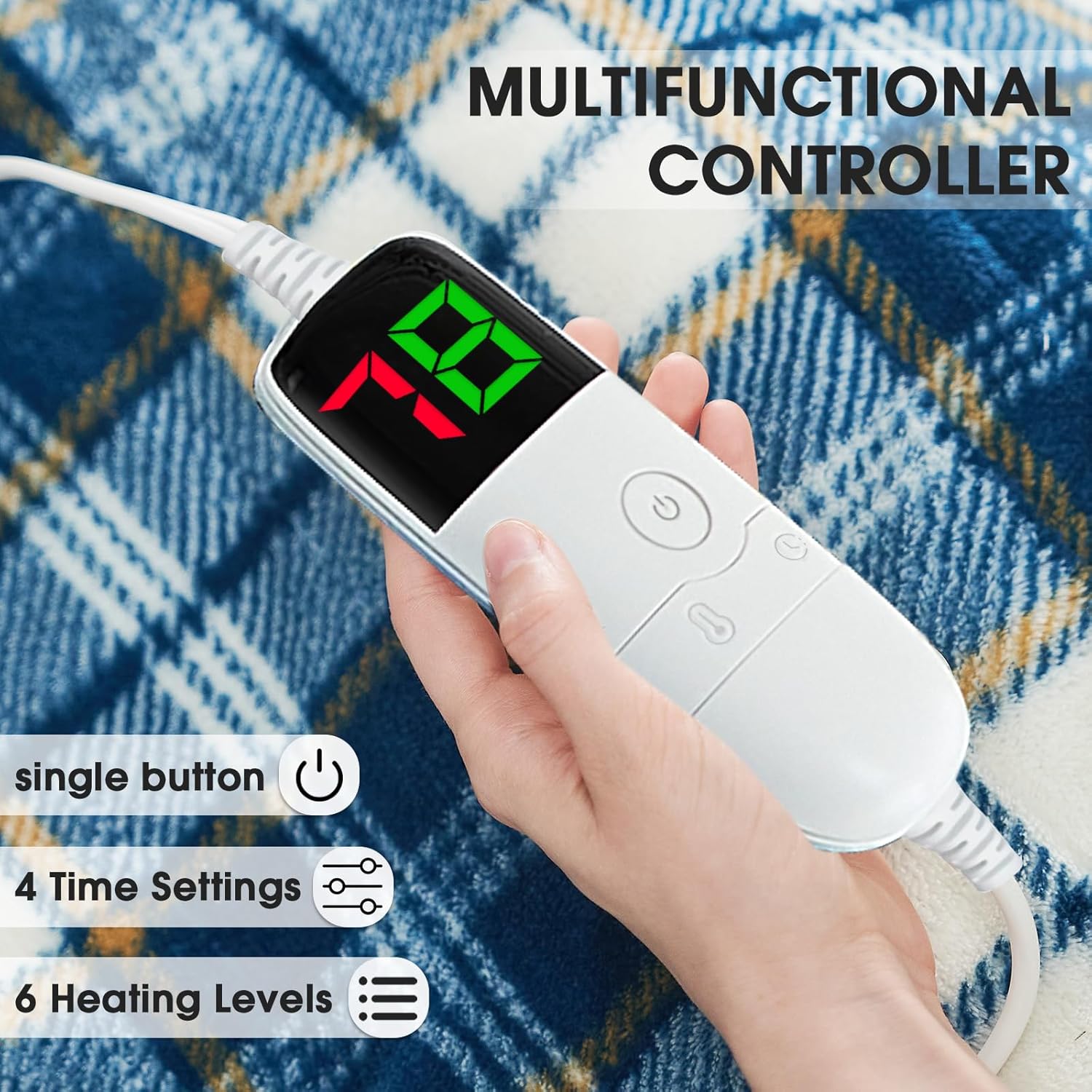 Thumbnail 3 de Twin Heated Blanket with 10 Heats ⚙