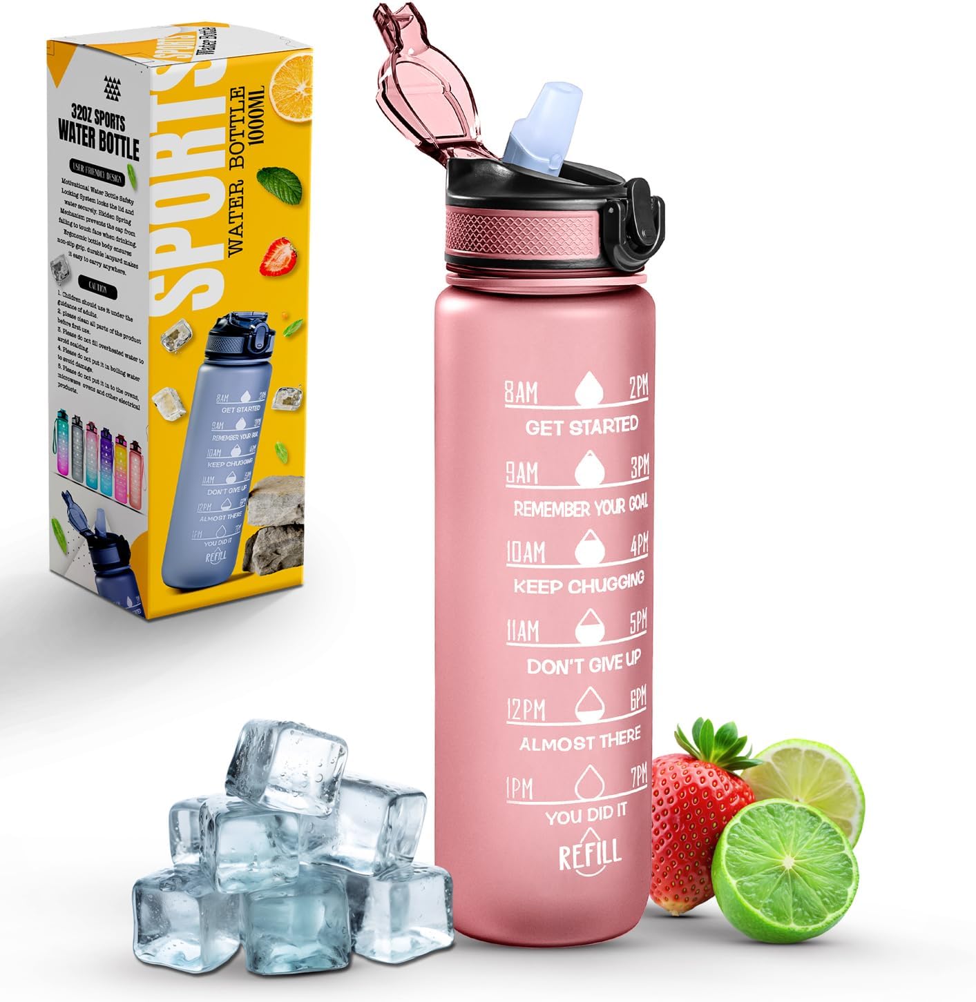 Thumbnail 5 de Roe Tenpo 32oz sports water bottle with straw 🚰