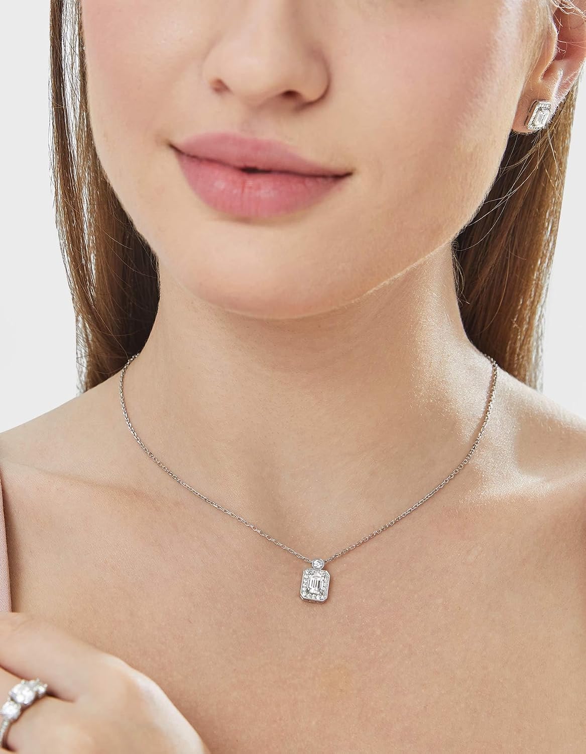 Thumbnail 2 de MomentWish Collier 1 Carat Moissanit Halo 💎