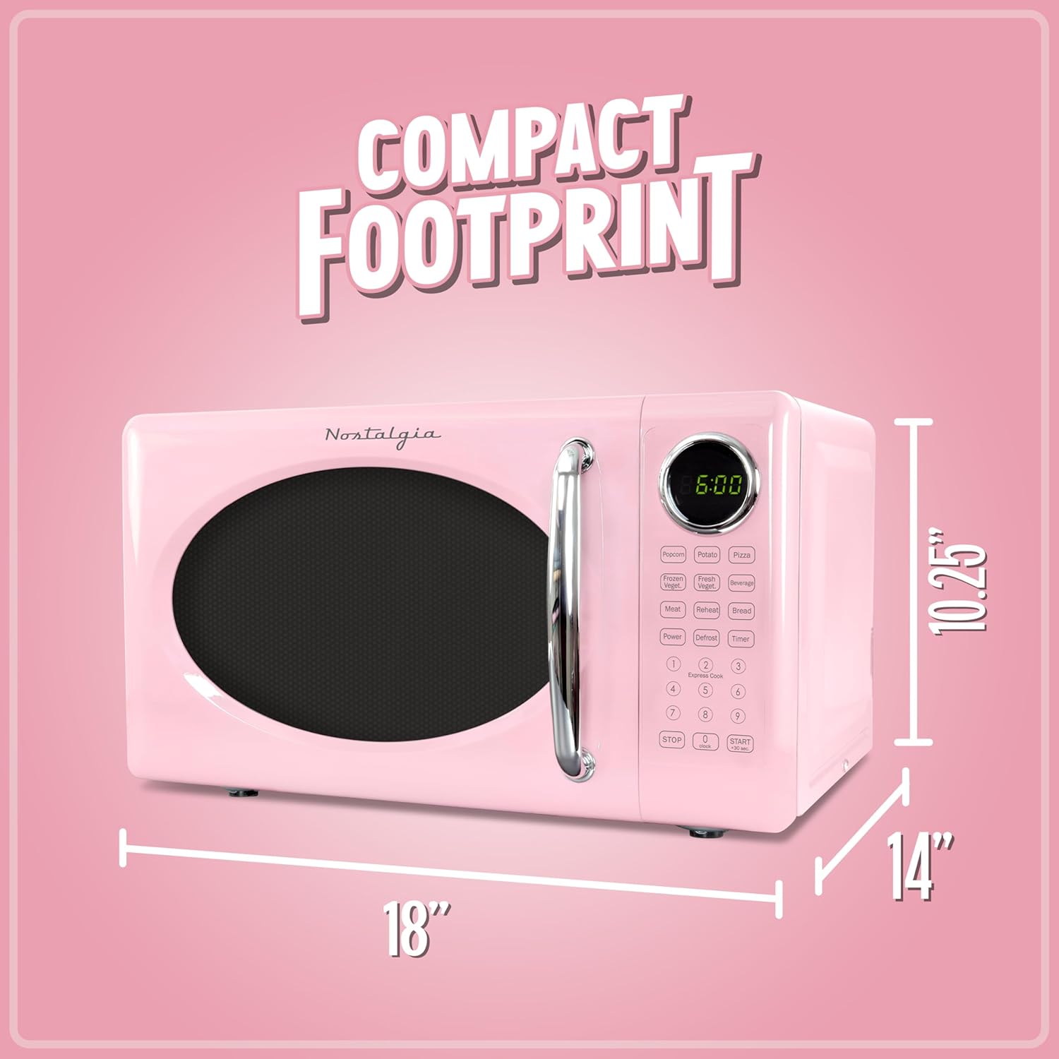 Thumbnail 4 de Nostalgia Retro Microwave 0.7 cu ft 🍽