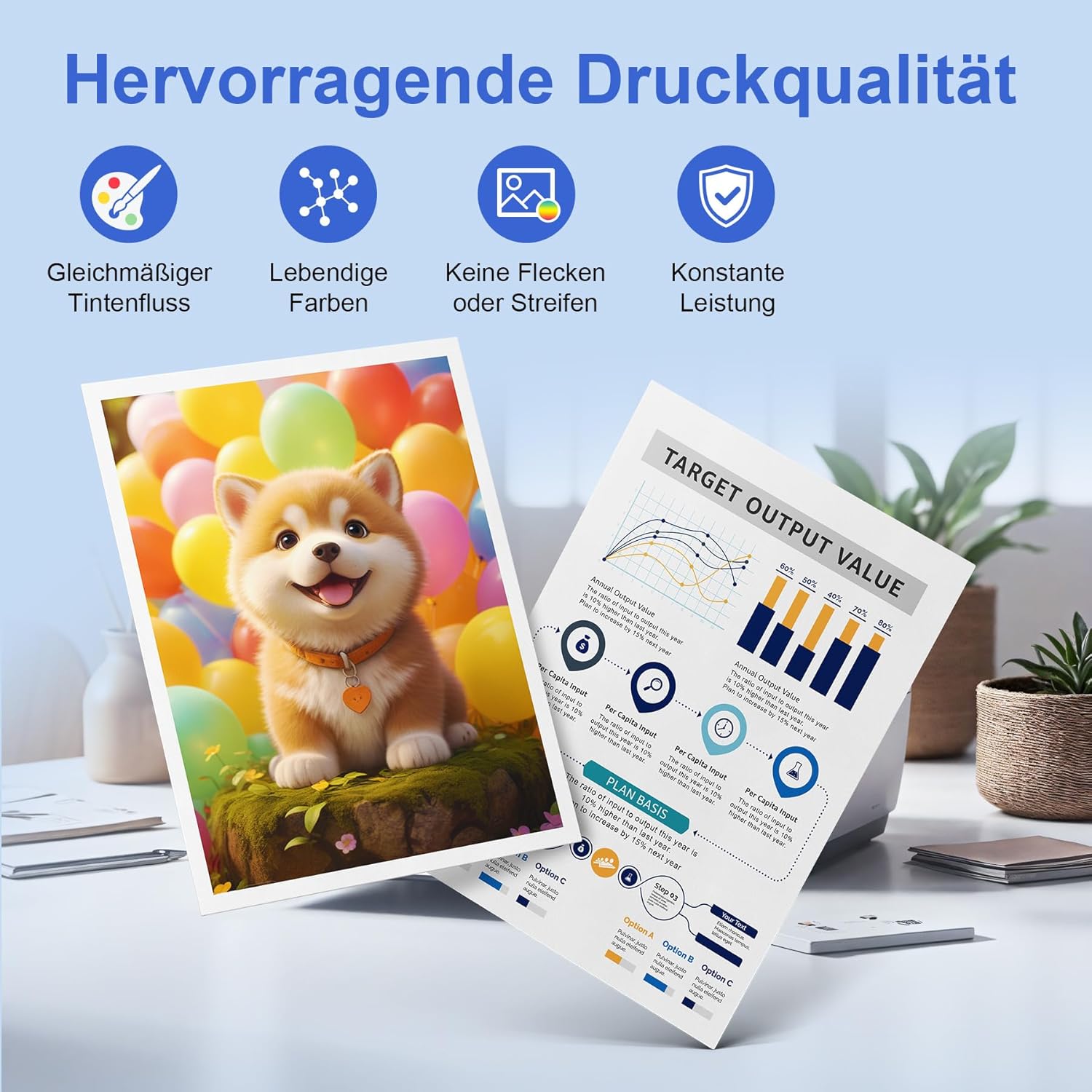 Thumbnail 3 de ONLYU PG 545XL CL546XL Tintenpatronen 400 Seiten 🖨️