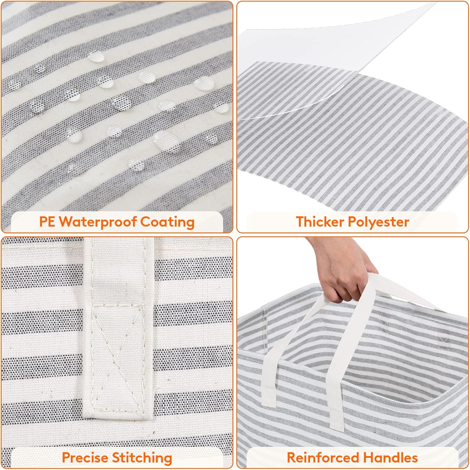 Thumbnail 5 de Lifewit 72L Laundry Baskets, 2-Pack