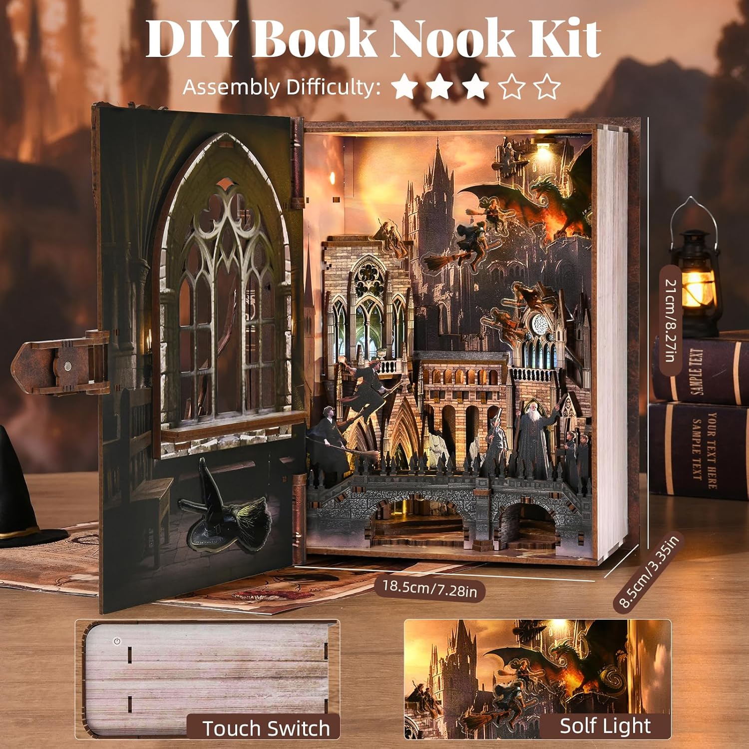 Thumbnail 4 de MiniCity DIY Book Nook Kit 15+ for adults