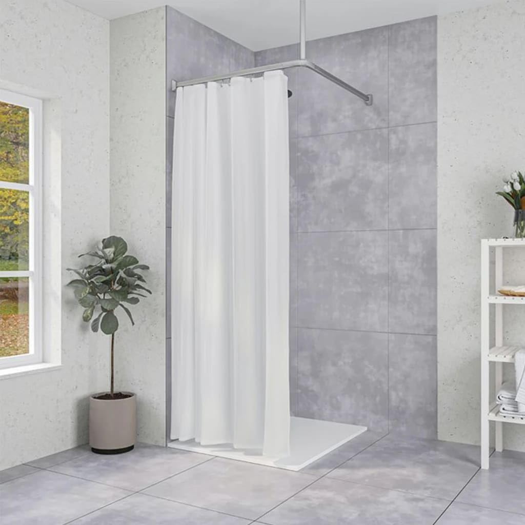 Detalle de Sealskin Easy Roll – metalowy drążek do zasłony prysznicowej, srebrny