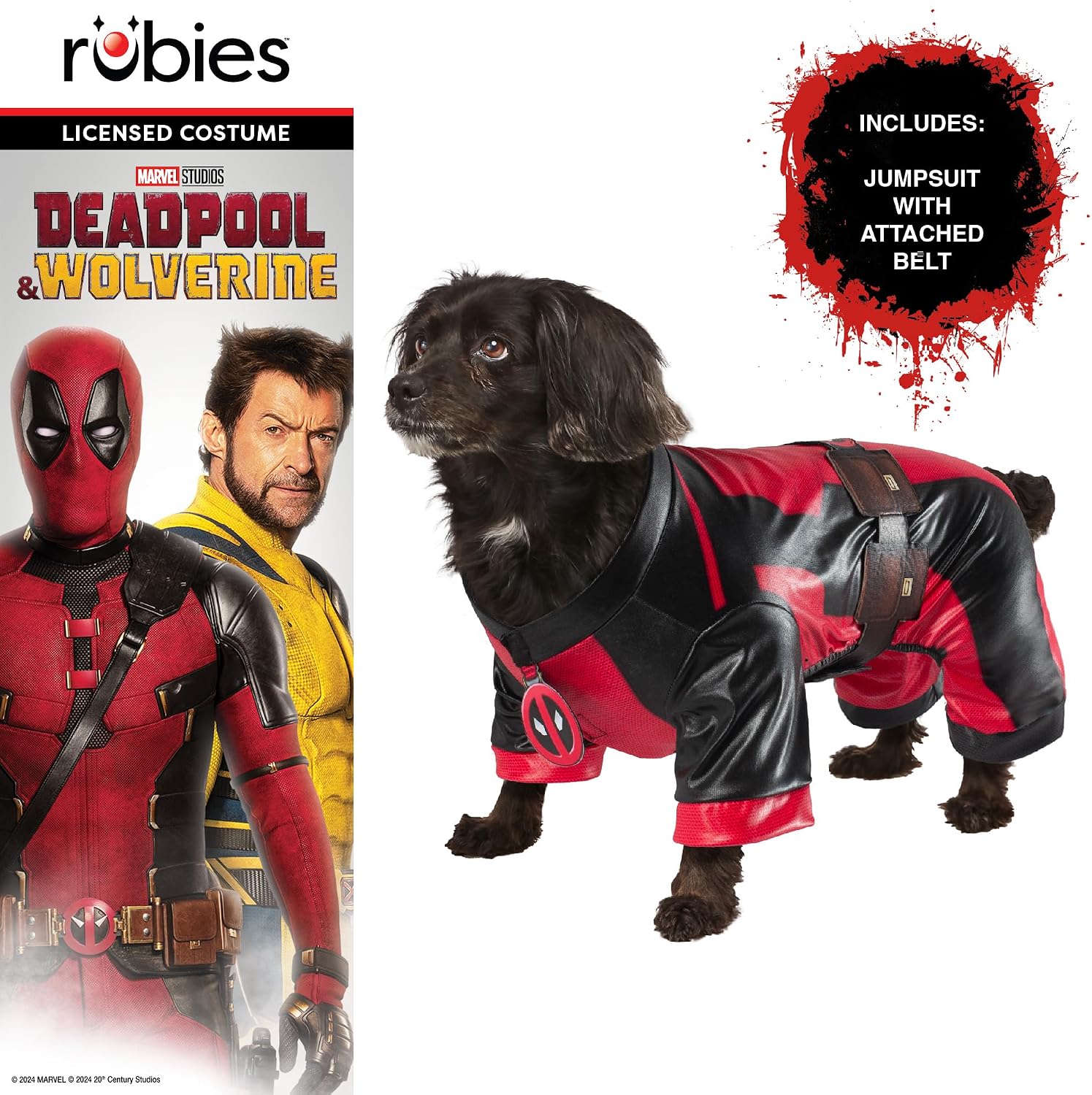 Detalle 2 de Rubie's Deadpool Dogpool Pet Costume M