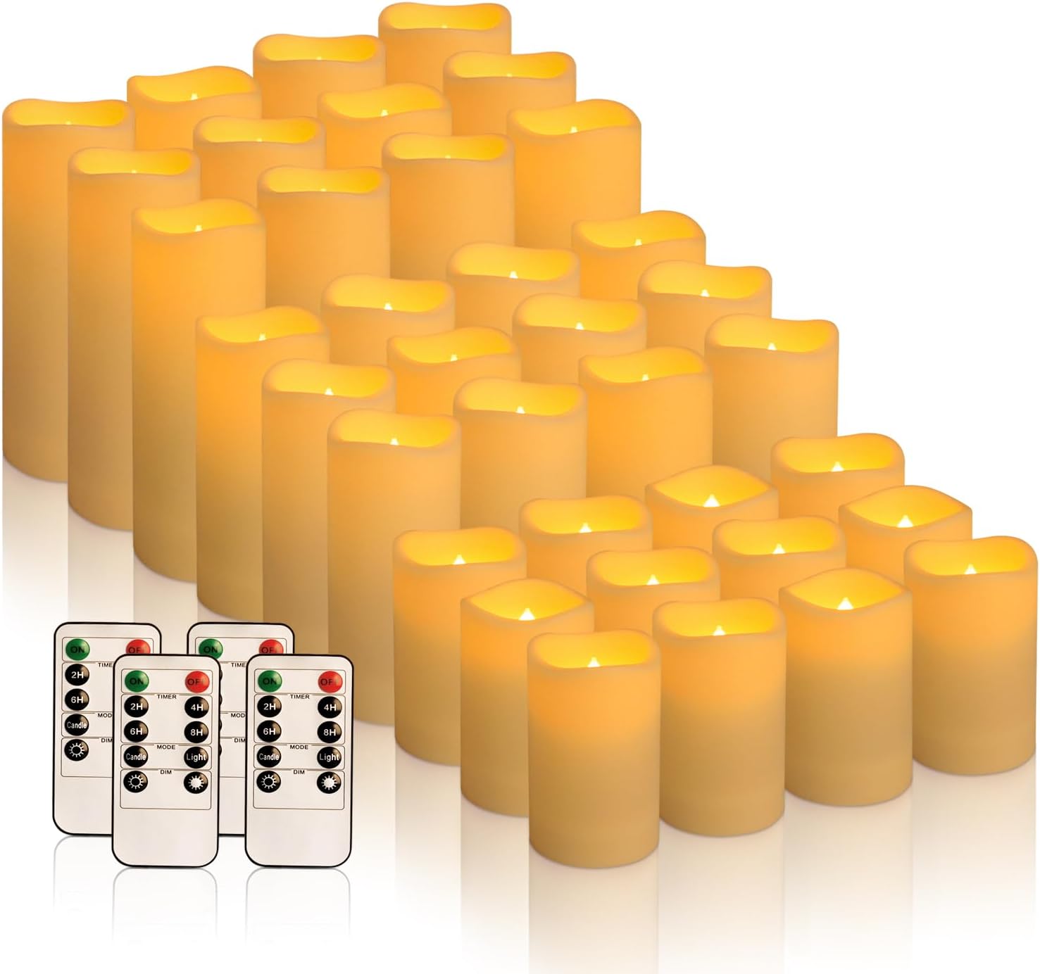 Detalle de Aamdkcyu Flameless LED Candles, 36-Pack