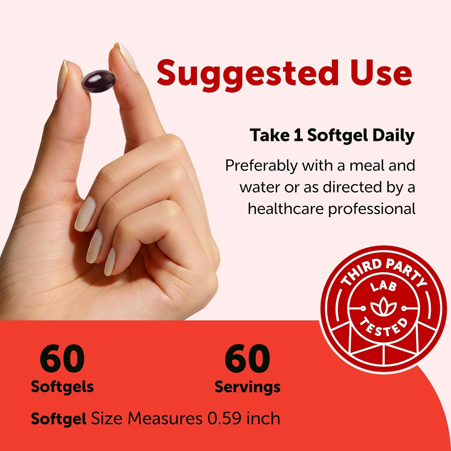 Detalle de Micro Ingredients Astaxanthin 12 mg Softgels with MCT Oil, 60 Count
