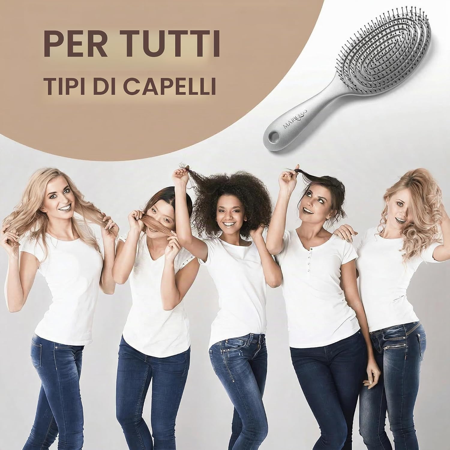 Detalle 2 de marQus Spazzola Districante per Capelli - Biodegradabile, Vegana e Bio-friendly