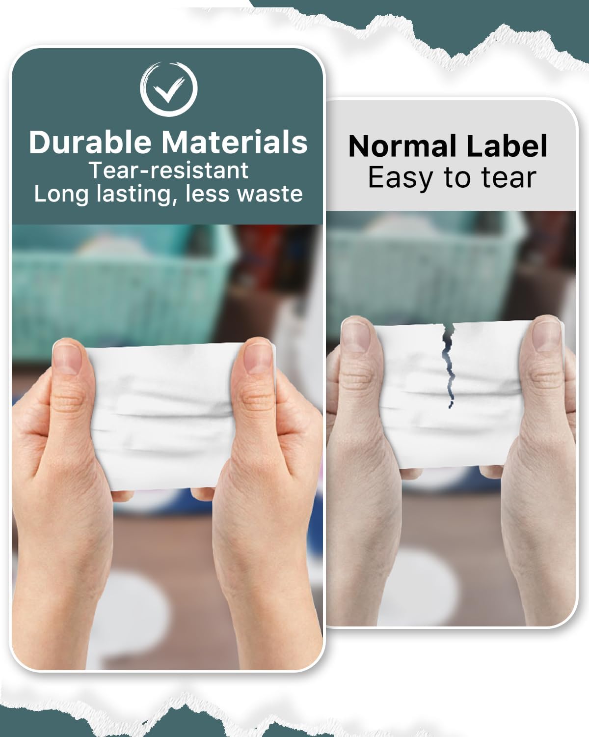 Detalle de iEager 3" x 2" Thermal Labels, White Self-Adhesive Roll of 500