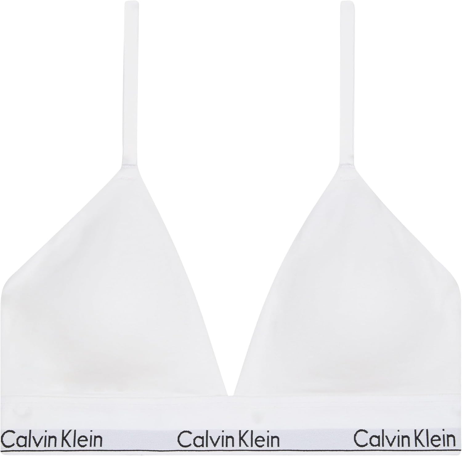 Detalle de Calvin Klein Donna Reggiseno a Triangolo Lightly Lined con Fascia Logo