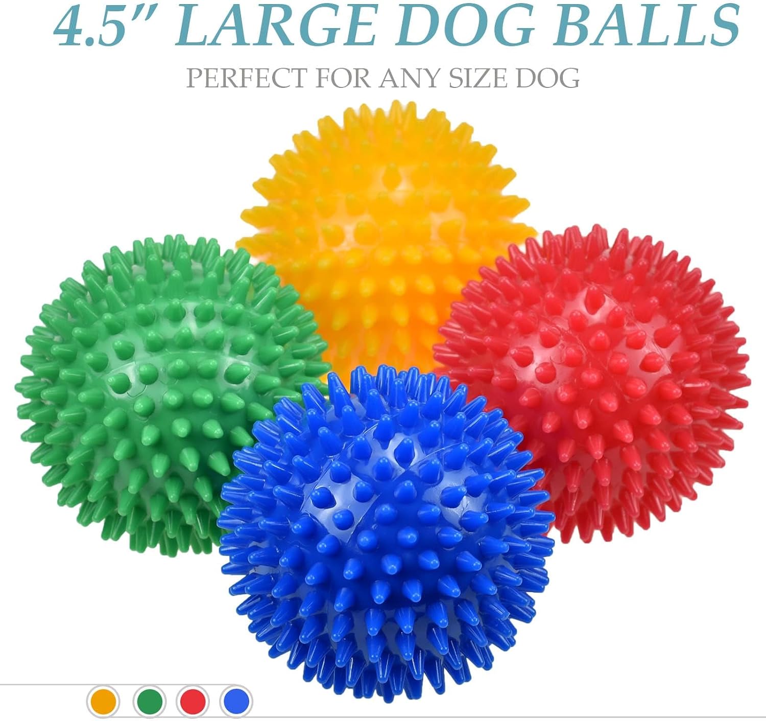 Detalle 2 de Ousiya Quietschende Tennisbälle für Hunde (12er-Pack) – ca. 6,5 × 6,5 cm mit Netzbeutel fürs Training & Apportieren