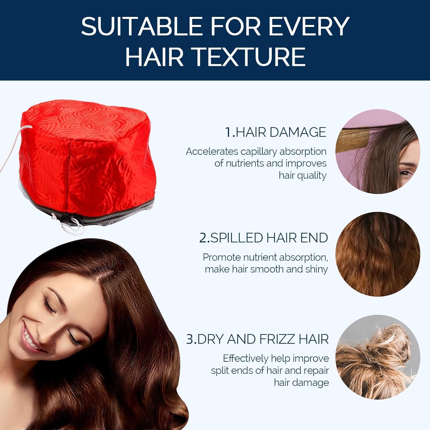 Detalle 1 de Hair Steamer Cap with Two Temperature Modes