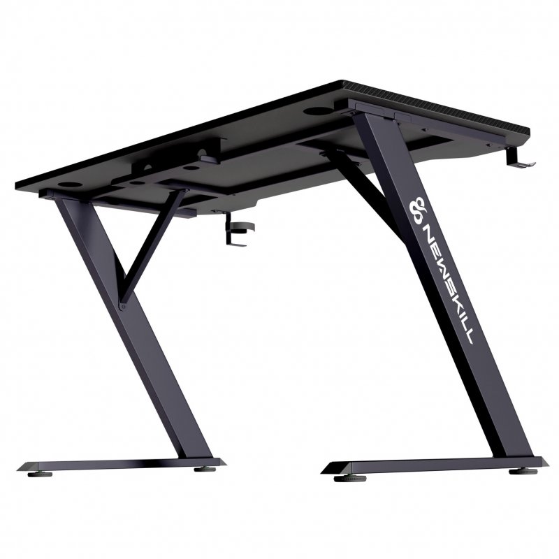 Detalle de Newskill Belenor Mesa Gaming Negra: robusta, amplia y pensada para el setup