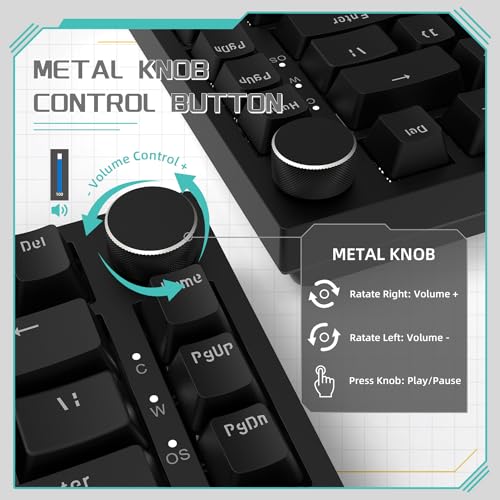 Detalle de YINDIAO AK820 82 teclas teclado mecánico
