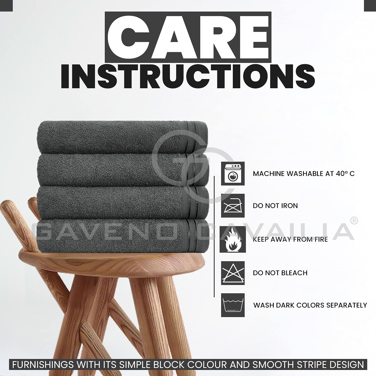 Thumbnail 3 de GC GAVENO CAVAILIA Bath Sheet 75x135 cm