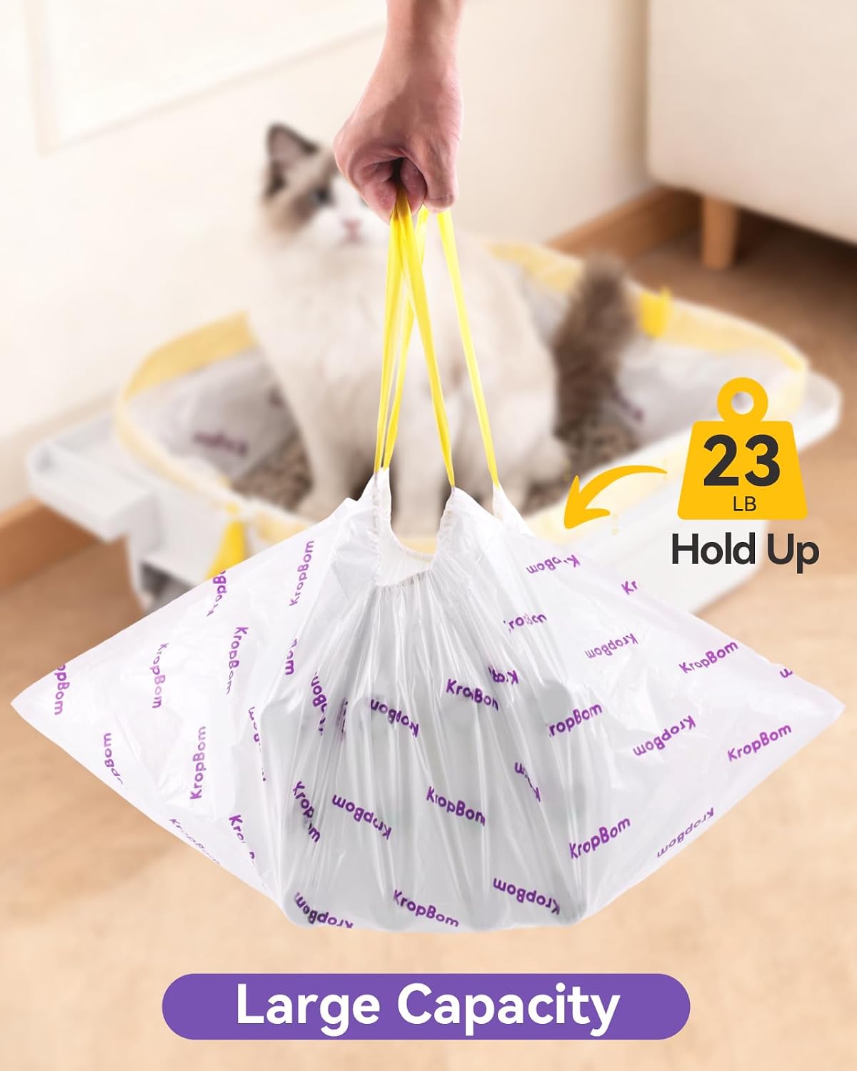 Detalle 1 de Automatic Cat Litter Box Bags, 25.19 x 11.8 Inches