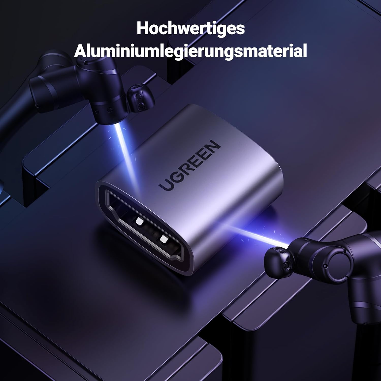 Thumbnail 6 de UGREEN HDMI 2.1 Kupplung (2 Stück) – Buchse-auf-Buchse Adapter bis 48 Gbps für 8K/10K, 4K120 & ARC (u. a. PS5, Xbox, TV, Soundbar)