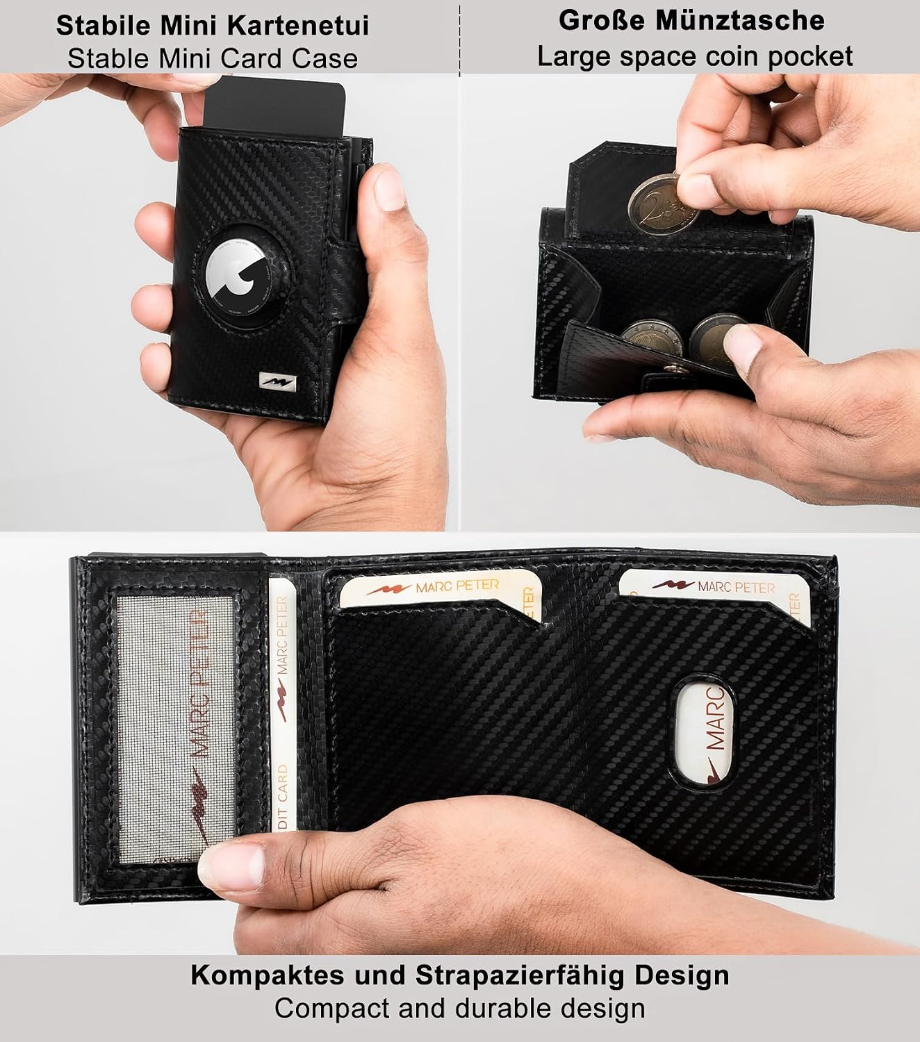 Thumbnail 2 de Marc Peter Chicago Carbon Geldbörse RFID Slim