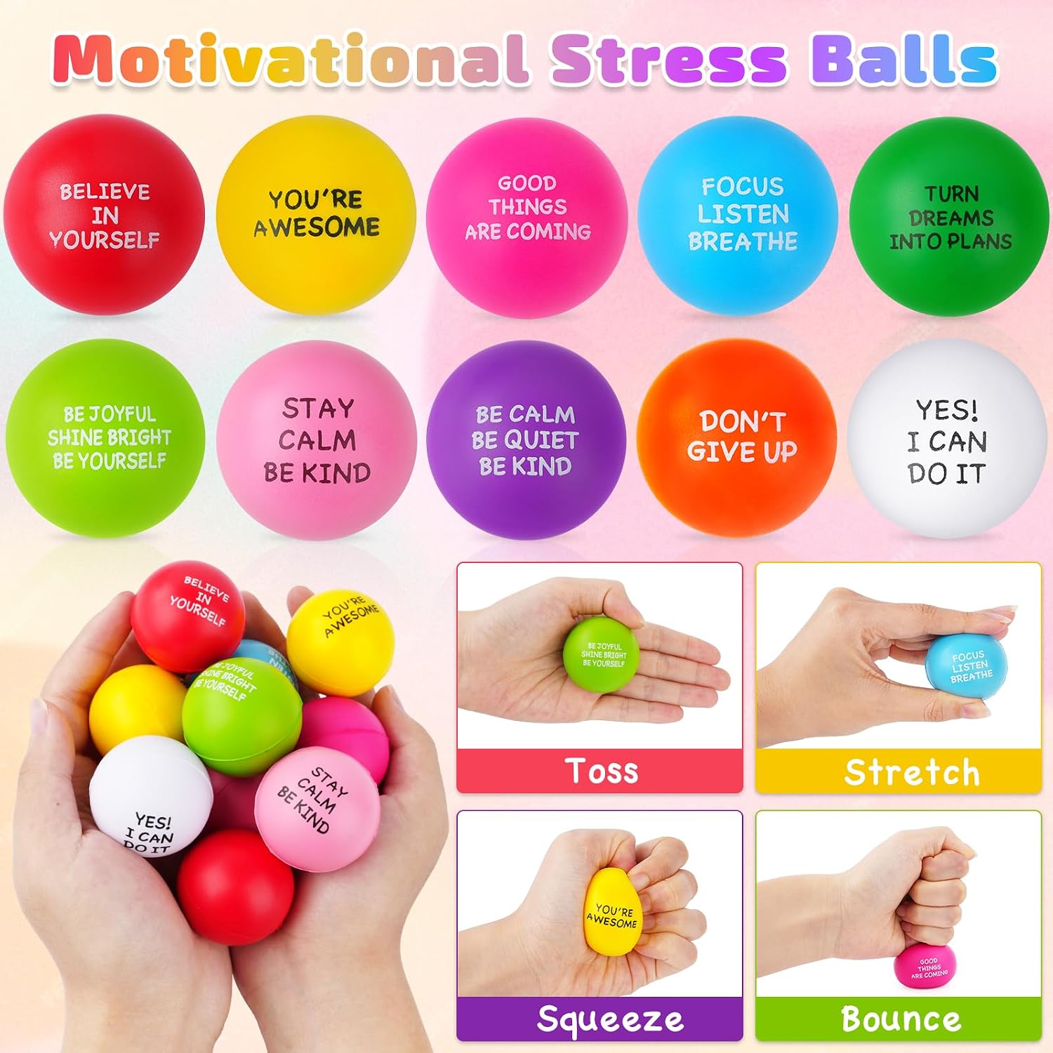 Detalle 2 de SHQDD Stress Balls 100ct