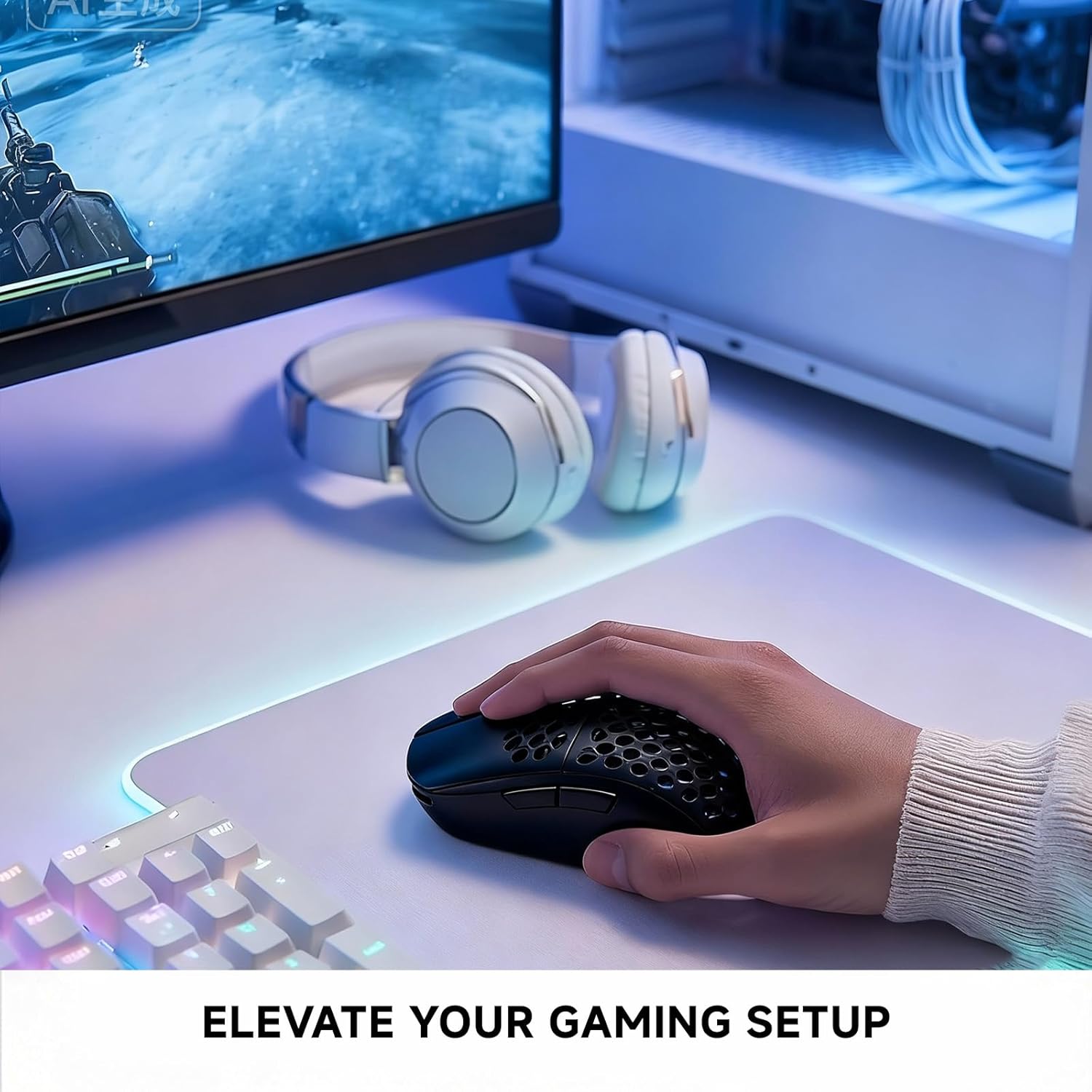 Thumbnail 6 de TMKB Wireless Gaming Mouse, 24,000 DPI, Tri-Mode Connectivity, 180-Hour Battery