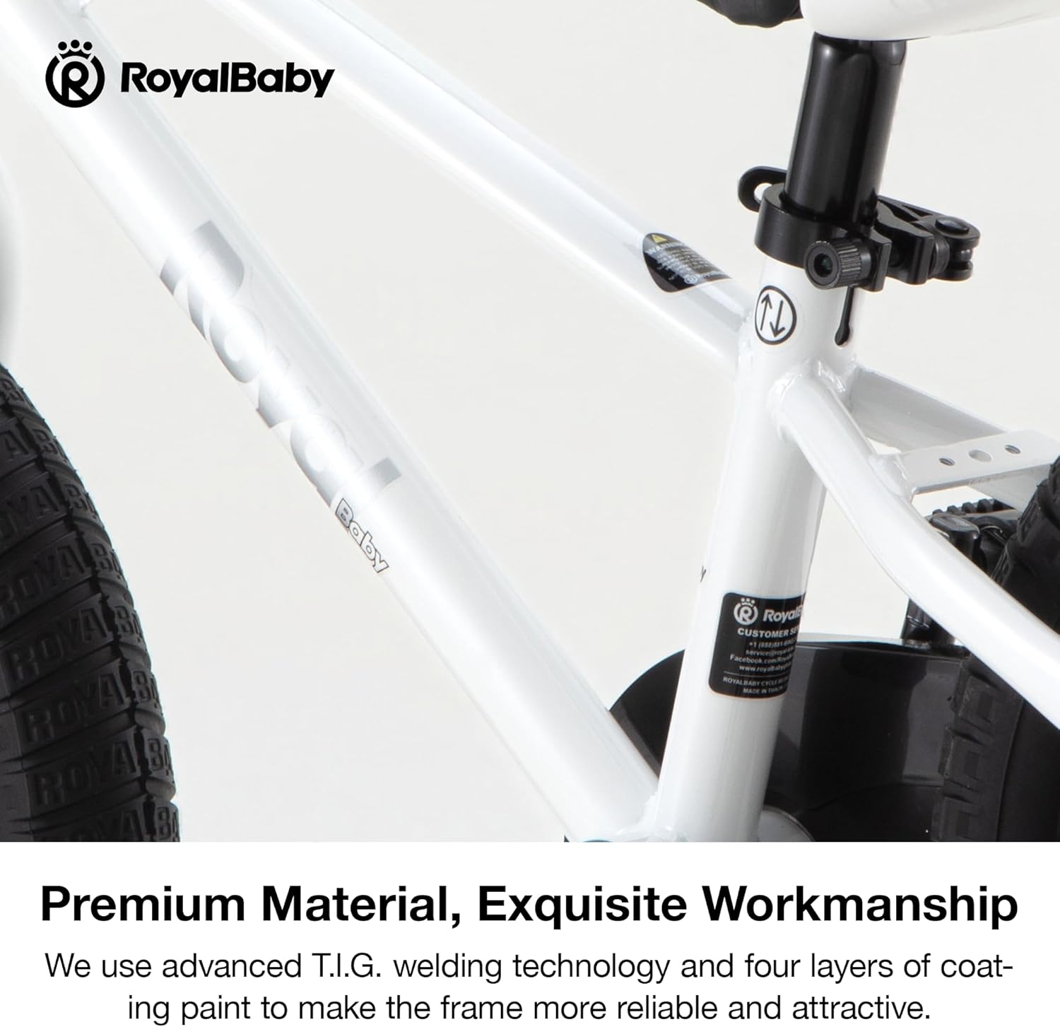 Detalle 2 de RoyalBaby Freestyle Kids Bike 16 Inch