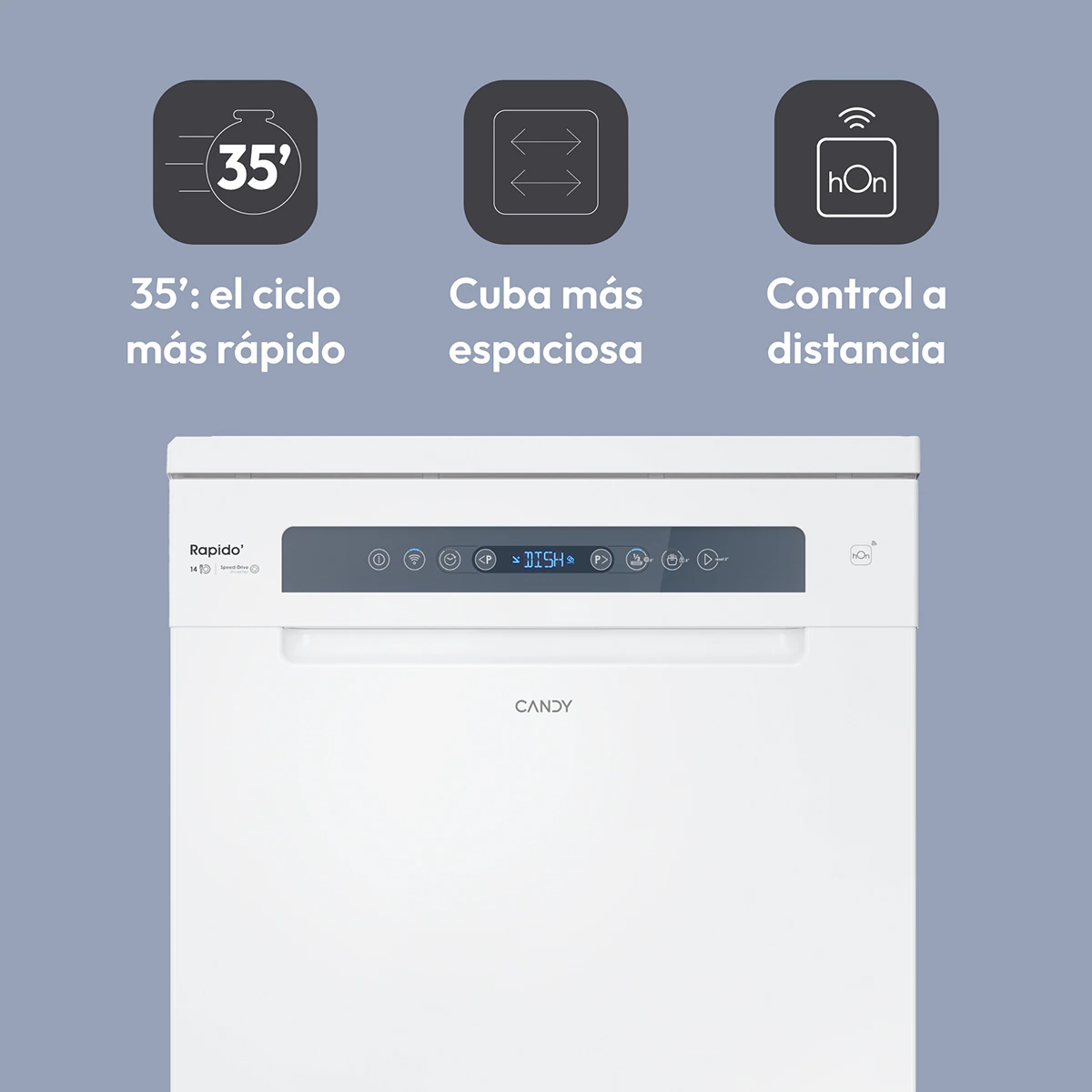Thumbnail 5 de Candy Lavavajillas 14 servicios 60 cm 📺