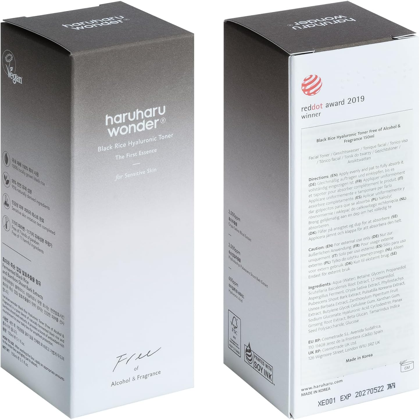 Thumbnail 6 de Wonder Black Reis Hyaluron Toner für empfindliche Haut – parfumfrei, 150 ml